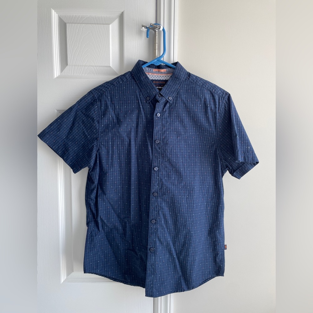 Denim & Flower Short Sleeve Botton Up - Medium